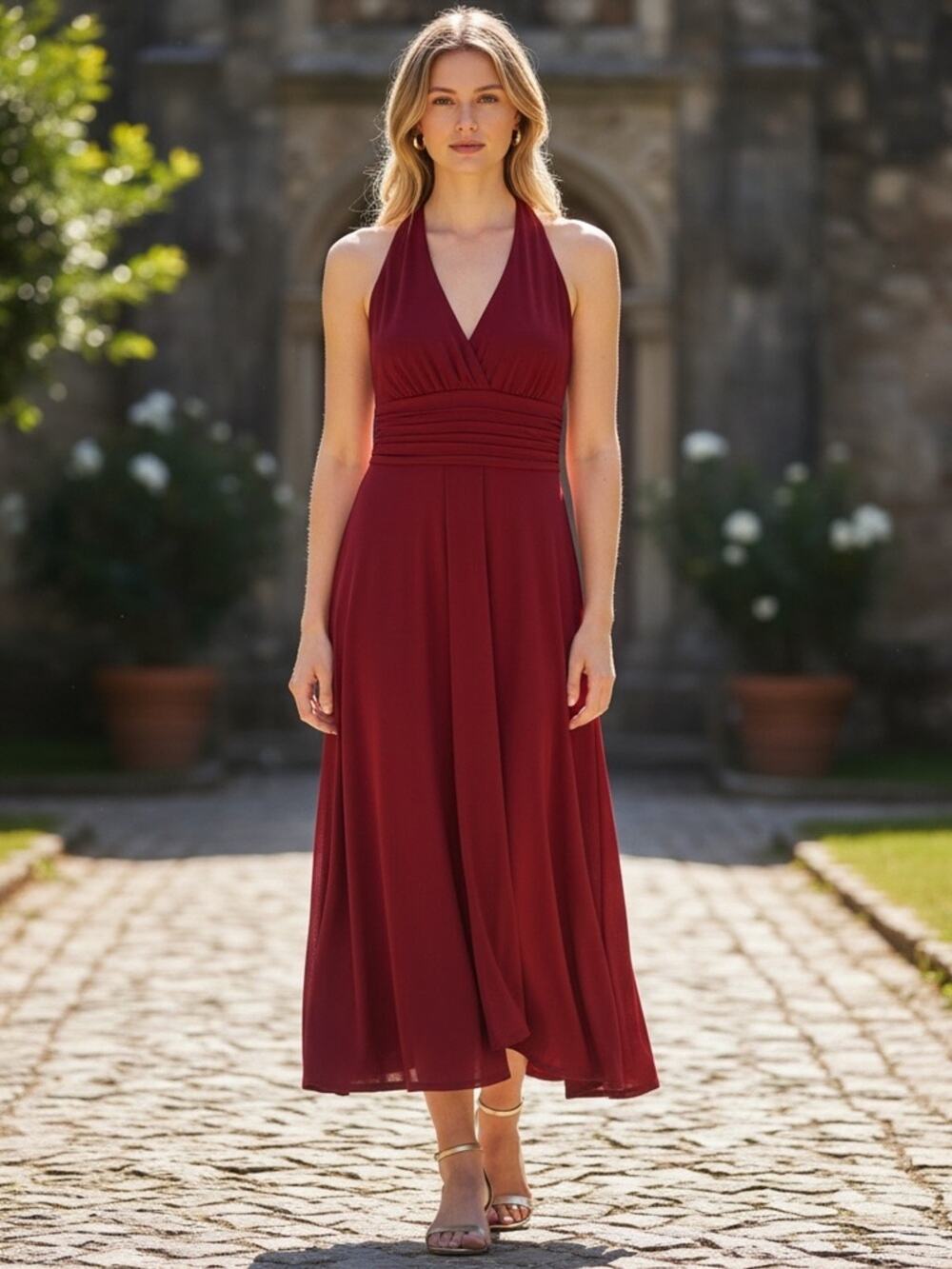JONES WEAR DRESS Women’s 8 Red Dress